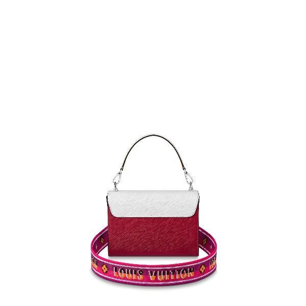 LV Twist MM Epi Blanc/Scarlet