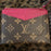 LV Zipped Card Holder Monogram Raisin Purple