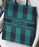 Dior Book Tote In Green & Black Embroidered Canvas