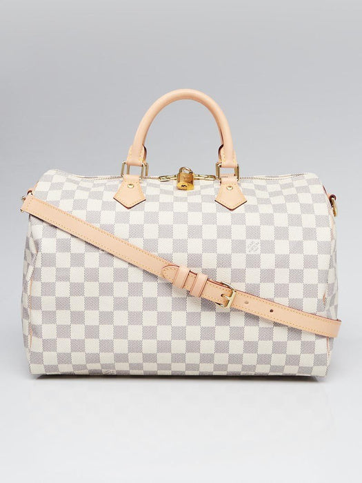 LV Speedy Bandouliere 35 Damier Azur Canvas