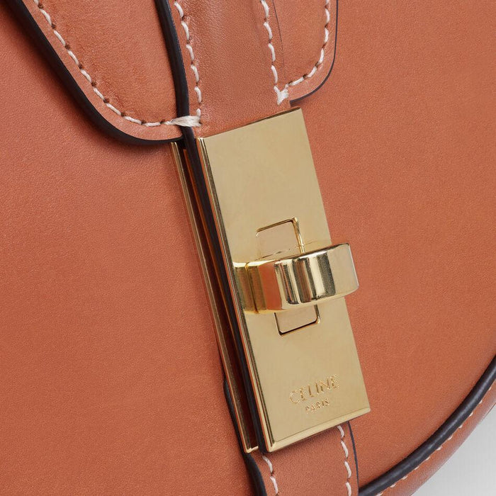 Celine Small Besace 16 Bag In Natural Calfskin Tan