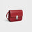 Celine Medium Classic Bag In Box Calfskin Red/Silver Hardware