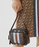 Burberry Monogram Stripe E-Canvas Camera Bag Bridle Brown