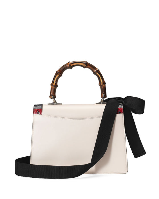 Gucci Lilith Leather Top Handle Bag Black