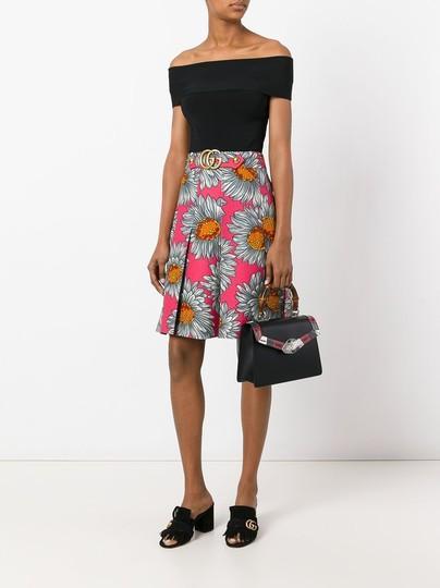 Gucci Lilith Leather Top Handle Bag Black
