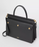 Burberry Small Leather Title Bag With Pocket Detail Black
