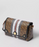 Burberry Monogram Stripe E-canvas Note Crossbody Bag Bridle Brown