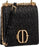 Dior Wavy-Effect 30 Montaigne Bag With Chain Black