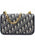 Dior Addict Flap Bag Blue Oblique Canvas With Chain