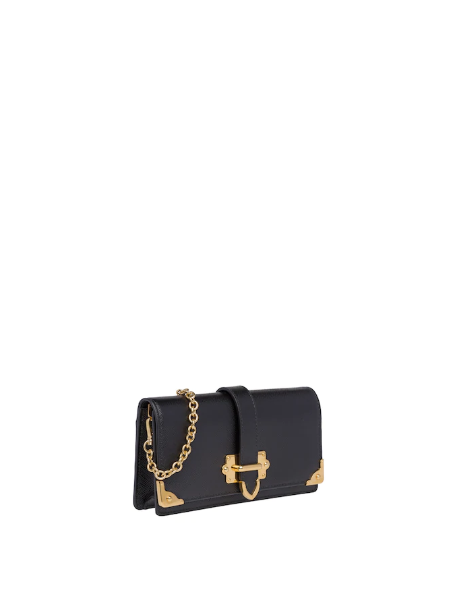 Prada Cahier Saffiano Leather Wallet Large Black