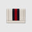 Gucci Ophidia Leather Card Case Wallet White