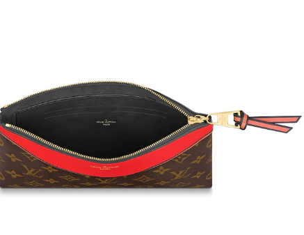 LV Pochette Tuileries Monogram Canvas Kabuki Red