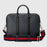 Gucci GG Supreme Briefcase Black/Grey Canvas