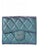 Chanel Classic Card Holder Grained Calfskin Iridescent Turquoise