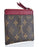 LV Zipped Card Holder Monogram Fuchsia Pink