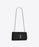 Saint Laurent Kate Medium In Grain De Poudre Embossed Leather Black
