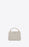 Saint Laurent Classic Medium College Monogram White Gold-Toned