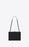 Saint Laurent Envelope Medium Bag Mix Matelassé Grain De Poudre Embossed leather Black Black-Toned
