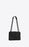 Saint Laurent Envelope Medium Bag Mix Matelassé Grain De Poudre Embossed leather Black Black-Toned
