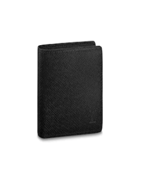 LV Slender ID Wallet Taiga Leather Bleu Marine