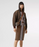Burberry The Monogram Stripe E-canvas And Leather Barrel Bag Bridle Brown