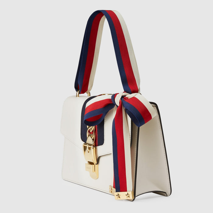 Gucci Sylvie Small Shoulder Bag Off-White
