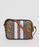 Burberry Monogram Stripe E-Canvas Camera Bag Bridle Brown