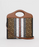 Burberry Mini Monogram Stripe E-Canvas Pocket Bag Bridle Brown