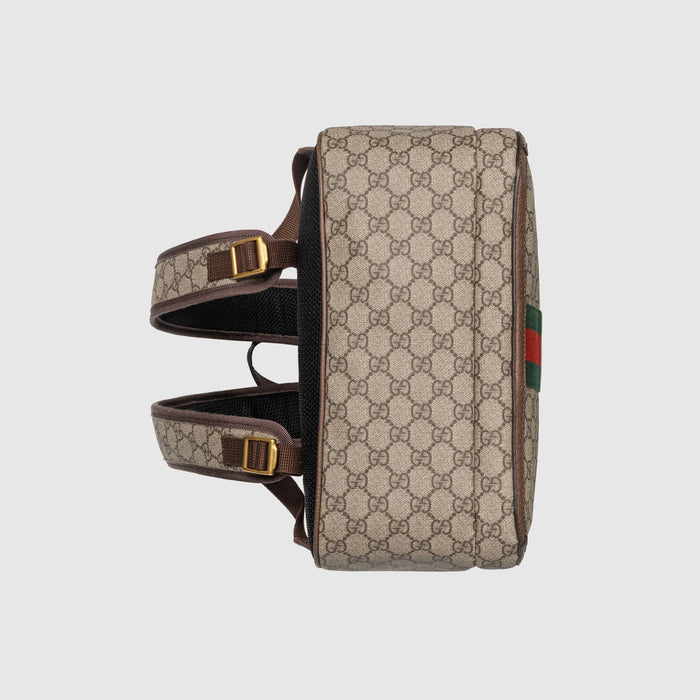 Gucci Ophidia GG Medium Backpack Beige Black