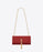 Saint Laurent Medium Kate Tassel Chain Bag Red Crocodile
