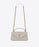 Saint Laurent Classic Medium College Monogram White Gold-Toned