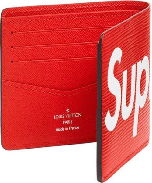 Louis Vuitton Jour Clutch GM x Supreme Limited Edition Red Epi