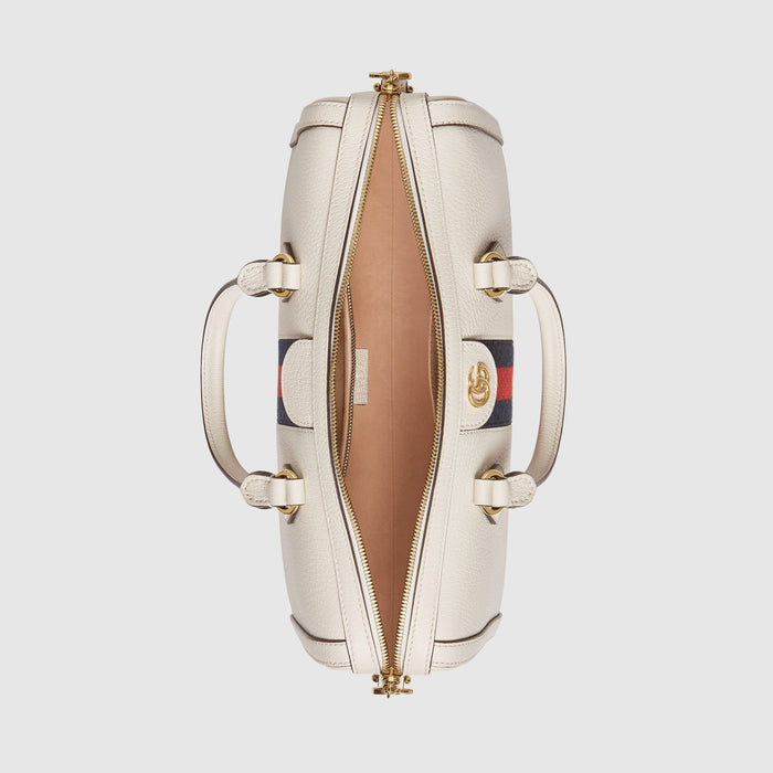 Gucci Ophidia Medium Top Handle Bag White