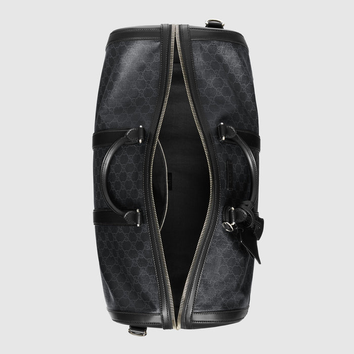 Gucci Soft GG Supreme Carry-On Duffle Black/Grey