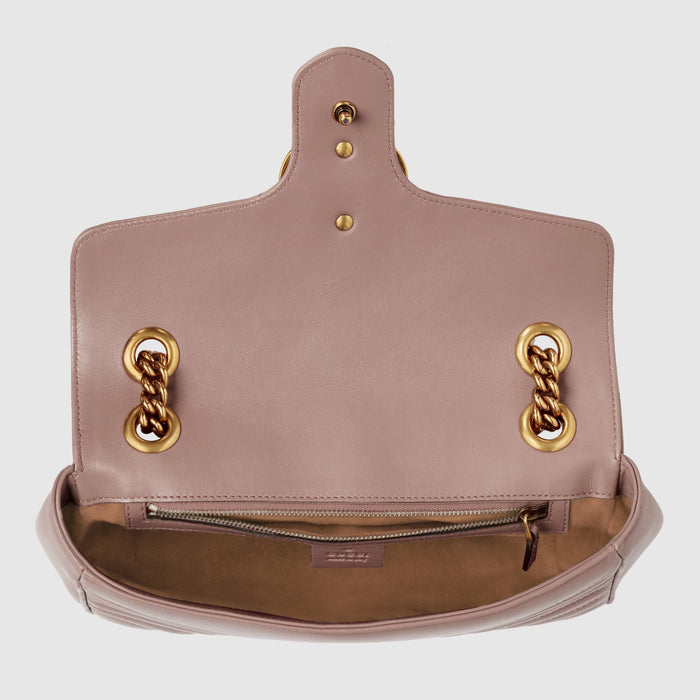 Gucci GG Marmont Small Shoulder Bag Dusty Pink