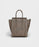 Micro Luggage Handbag In Drummed Calfskin Souris