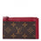 LV Zipped Card Holder Monogram Fuchsia Pink