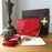 LV Pochette Felicie Bag Monogram Leather Cerise