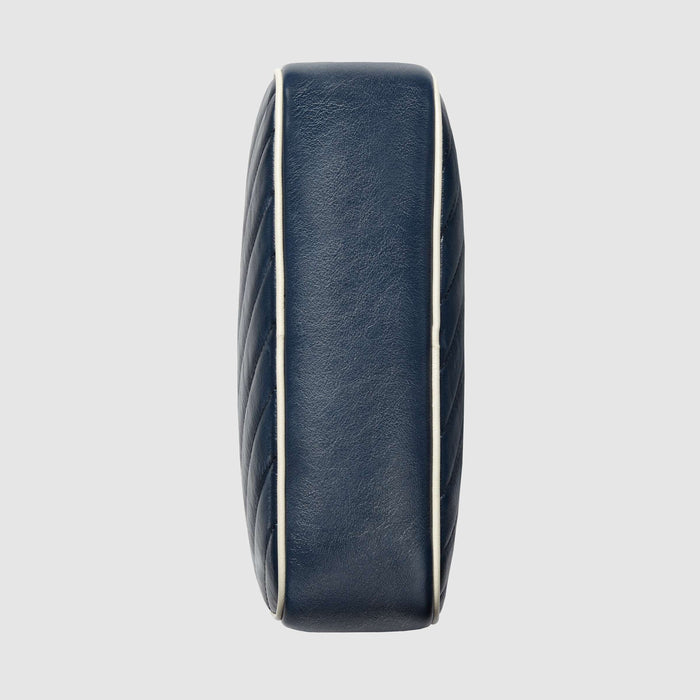 Gucci GG Marmont Matelassé Shoulder Bag Blue