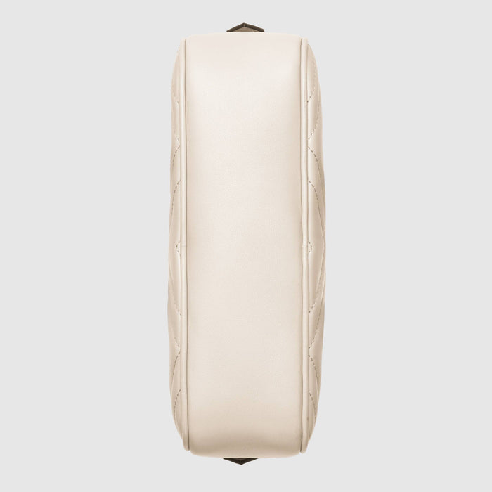 Gucci GG Marmont Small Matelassé Shoulder Bag White