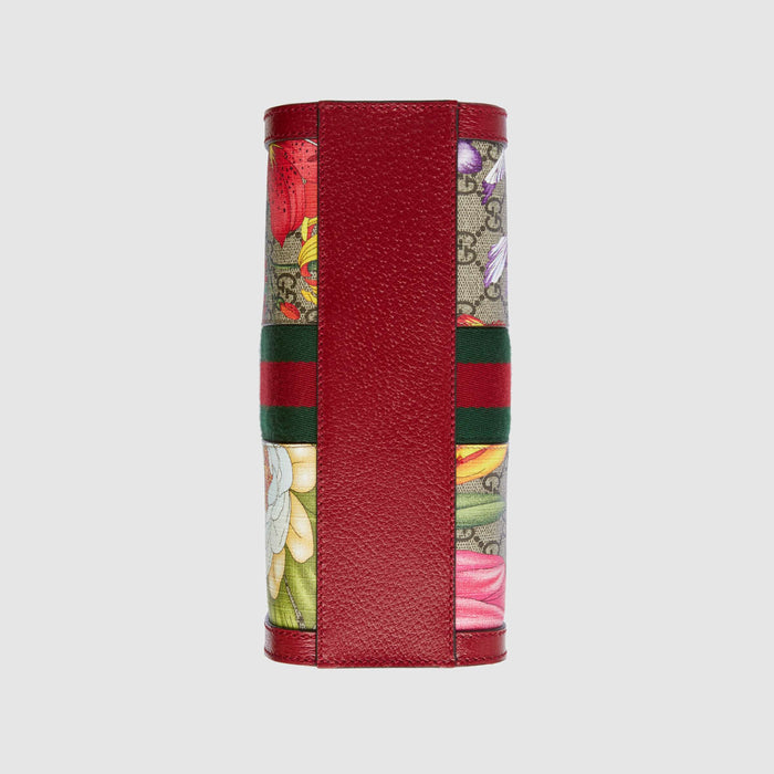 Gucci Ophidia GG Flora small tote bag red