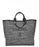 Chanel Deauville Fabric Tote Dark Gray