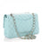 Chanel Medium Classic Handbag Pale Blue Gold-Tone Metal