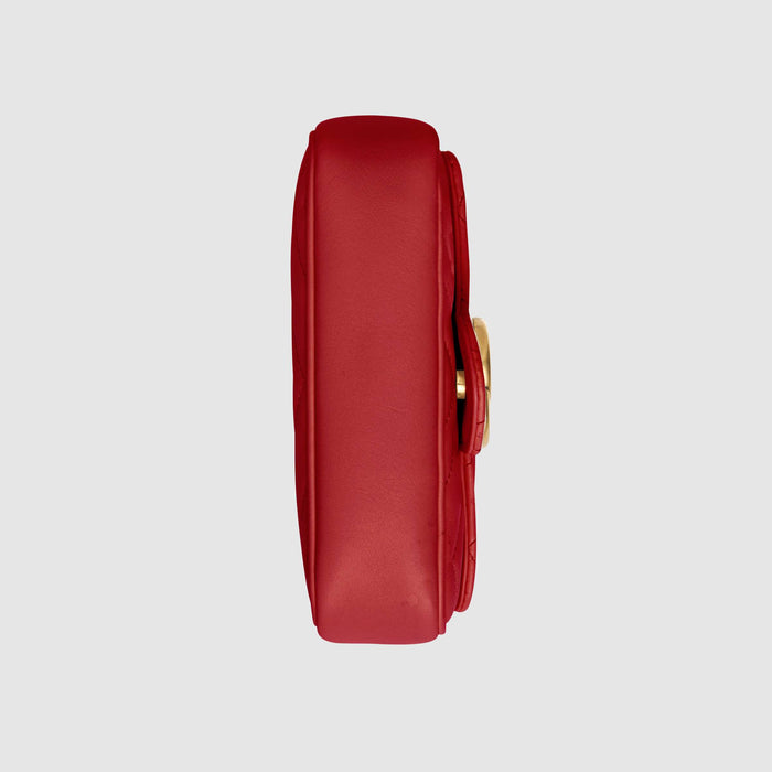 Gucci GG Marmont Matelassé Super Mini Bag Red
