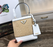Prada Panier Medium Straw Bag White