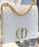 Dior Wavy-Effect 30 Montaigne Bag With Chain White