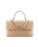Chanel Flap Bag With Top Handle Lambskin Beige