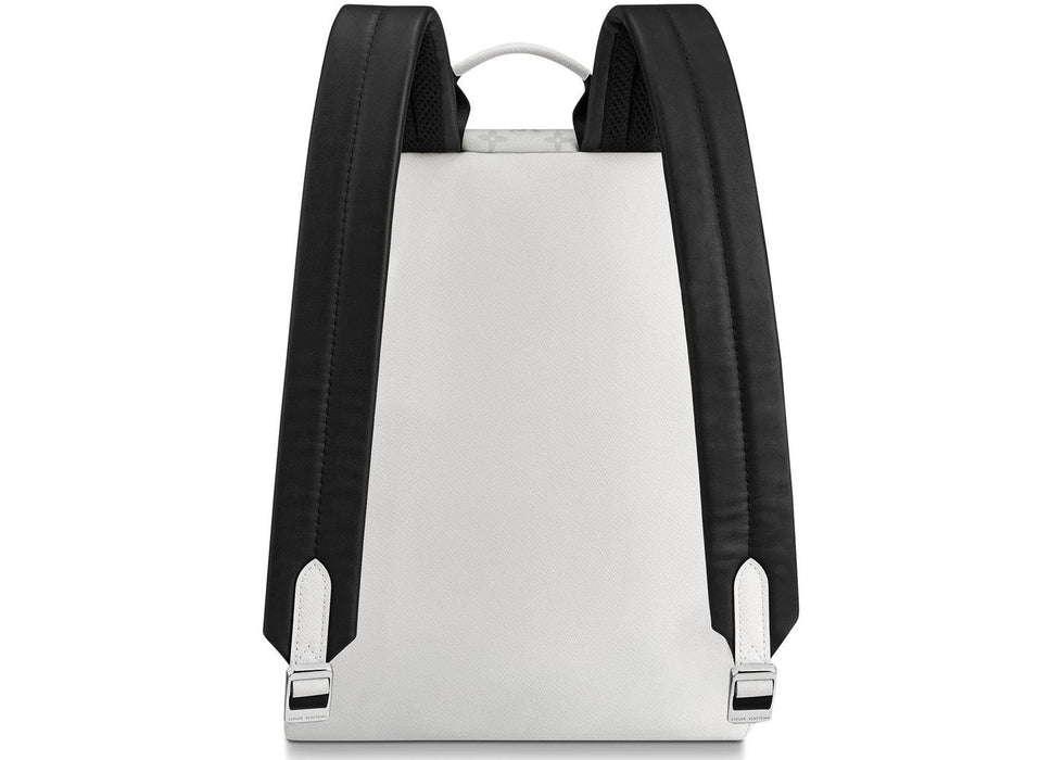 LV Discovery Backpack PM Taiga Leather Monogram White