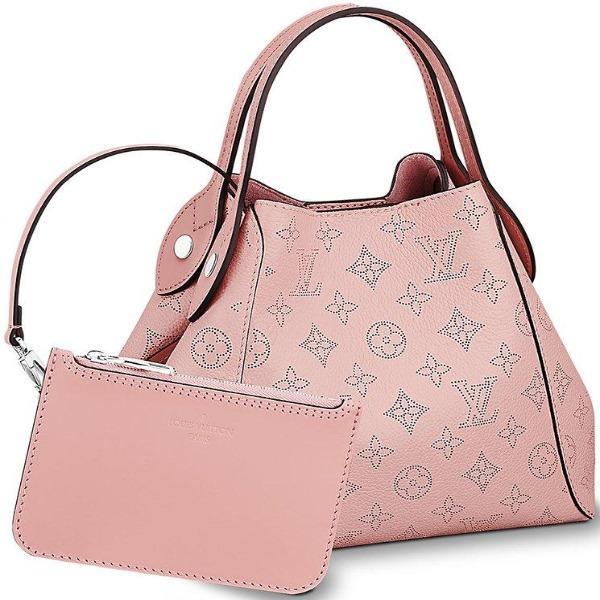 Louis Vuitton Pink Mahina Hina PM Leather Pony-style calfskin ref