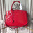 LV Montaigne MM Tote Bag Monogram Vernis Red